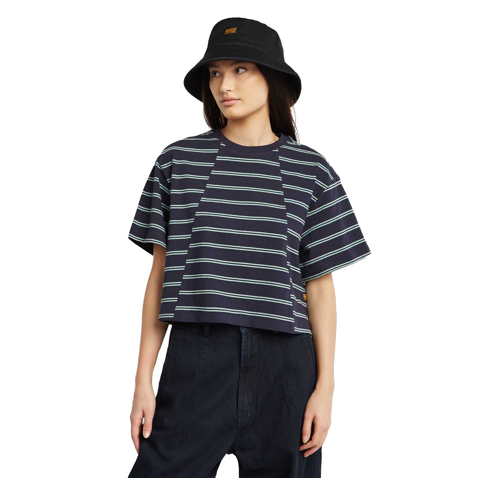 G-Star A-Line Stripe Boxy T-Shirt